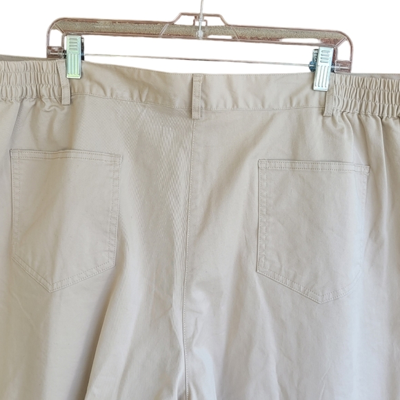 Ruby Rd Favorites Womens Capris Size 24W Plus Khaki Stretch Cotton Blend  - Picture 2 of 8